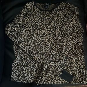 Cheetah knitted sweater